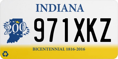 IN license plate 971XKZ