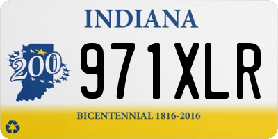 IN license plate 971XLR
