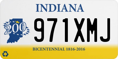 IN license plate 971XMJ