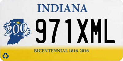 IN license plate 971XML