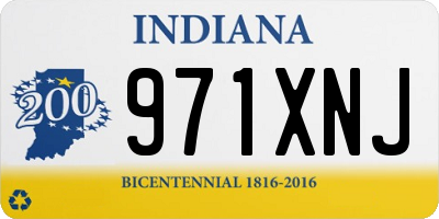 IN license plate 971XNJ