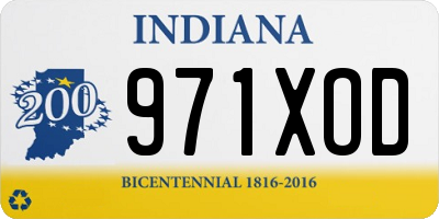 IN license plate 971XOD