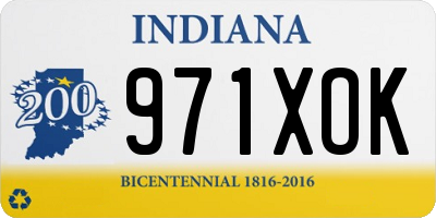 IN license plate 971XOK