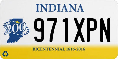 IN license plate 971XPN