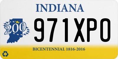 IN license plate 971XPO