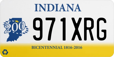 IN license plate 971XRG