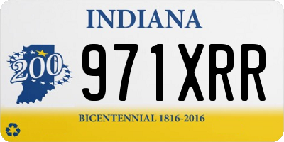 IN license plate 971XRR