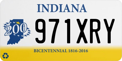 IN license plate 971XRY