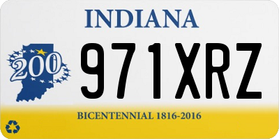IN license plate 971XRZ