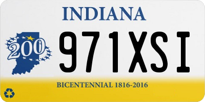 IN license plate 971XSI