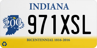 IN license plate 971XSL
