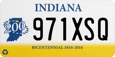 IN license plate 971XSQ