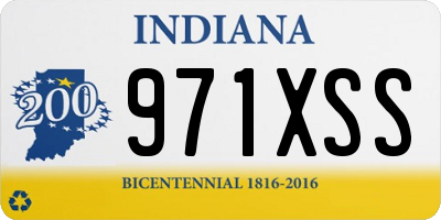 IN license plate 971XSS