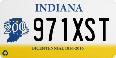 IN license plate 971XST