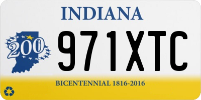 IN license plate 971XTC