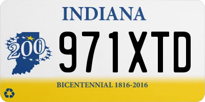 IN license plate 971XTD