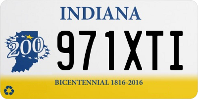 IN license plate 971XTI