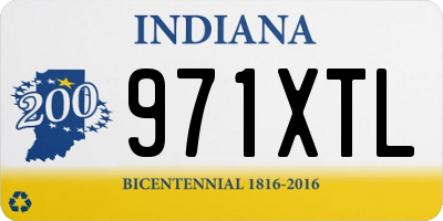 IN license plate 971XTL