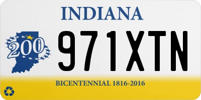 IN license plate 971XTN