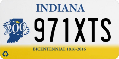 IN license plate 971XTS