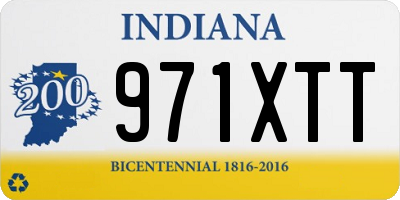 IN license plate 971XTT