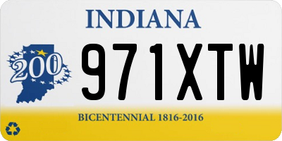 IN license plate 971XTW