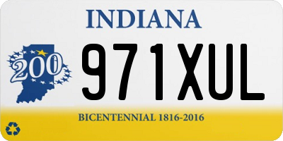 IN license plate 971XUL