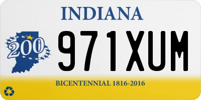 IN license plate 971XUM