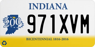 IN license plate 971XVM