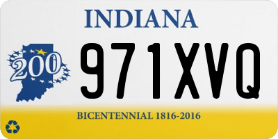 IN license plate 971XVQ