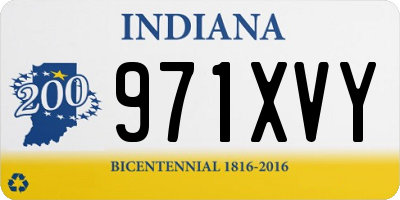 IN license plate 971XVY
