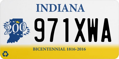 IN license plate 971XWA