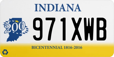 IN license plate 971XWB