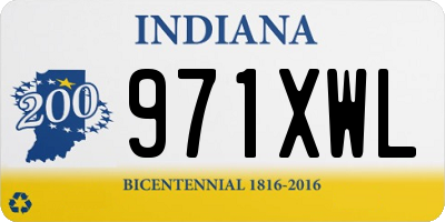 IN license plate 971XWL