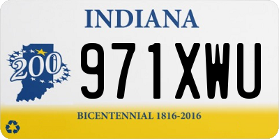 IN license plate 971XWU