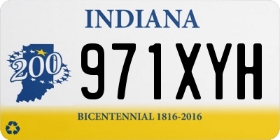 IN license plate 971XYH