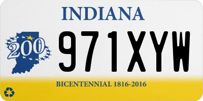 IN license plate 971XYW