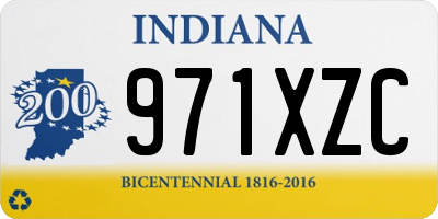 IN license plate 971XZC