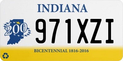 IN license plate 971XZI