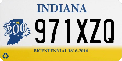 IN license plate 971XZQ