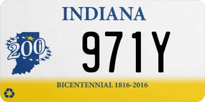 IN license plate 971Y