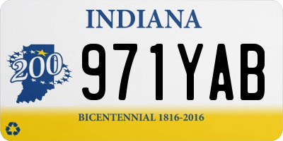 IN license plate 971YAB
