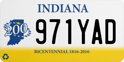 IN license plate 971YAD