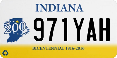 IN license plate 971YAH
