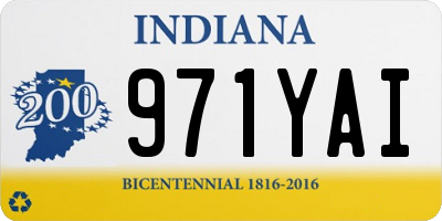 IN license plate 971YAI