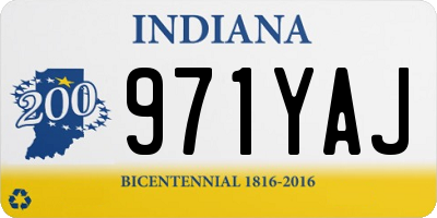 IN license plate 971YAJ