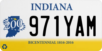 IN license plate 971YAM
