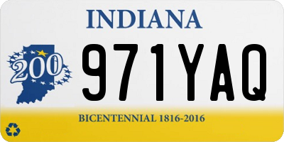 IN license plate 971YAQ