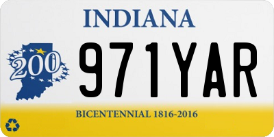 IN license plate 971YAR