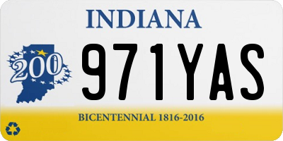 IN license plate 971YAS
